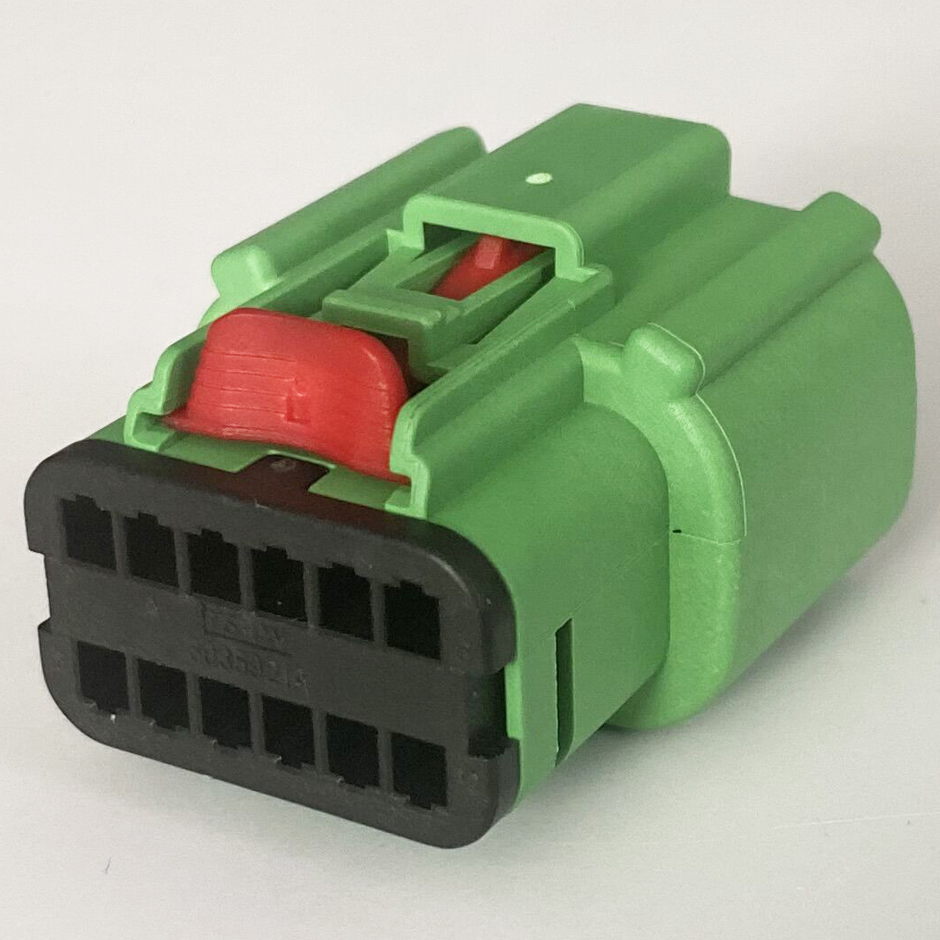12Pin weiblicher grüner Auto-Aftermarket-Stereo-Audio-Anschluss 33472-1204