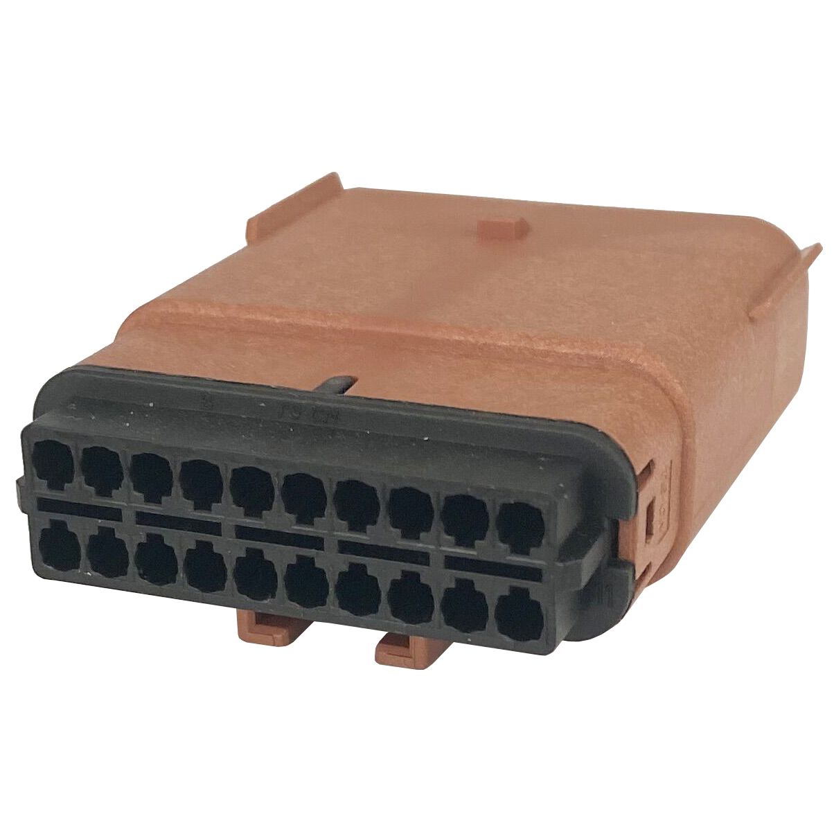 20-Pin-Stecker, braun, Automotive MX150, matt abgedichtet, 33482-2103