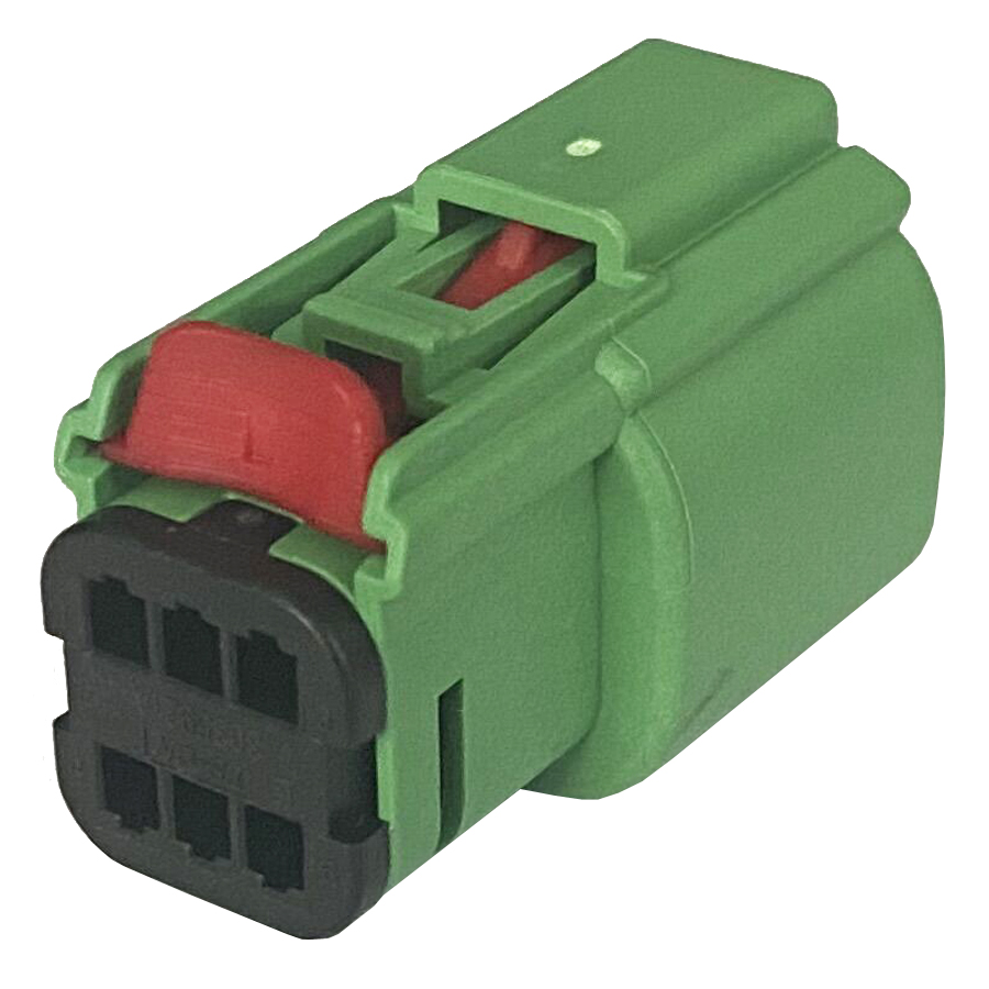 6Pin weiblicher grüner Auto-Aftermarket-Stereo-Audio-Anschluss 33472-0604