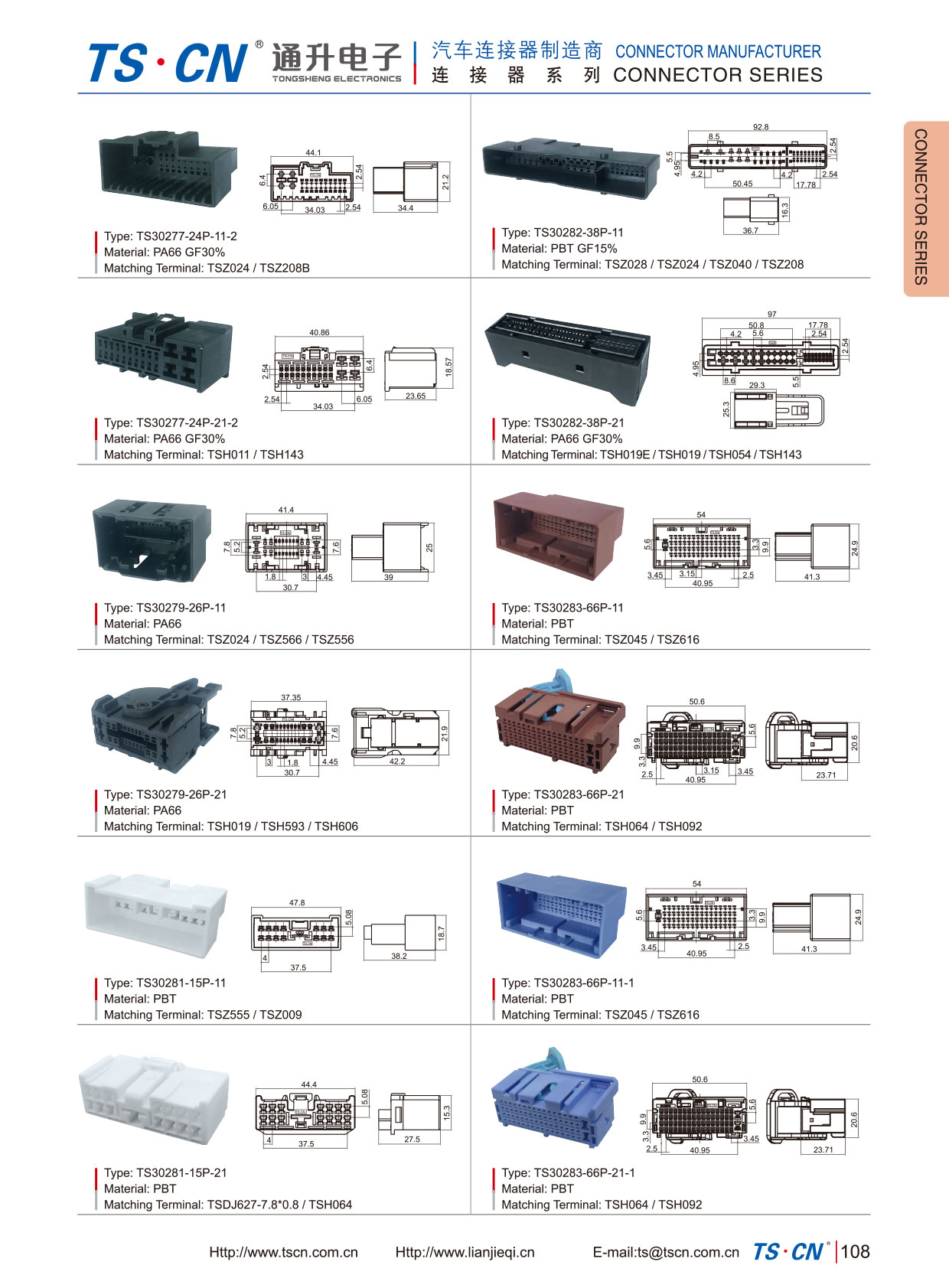 TSCN TS30283 SERIE Kabelbaumstecker für Toyota-Auto