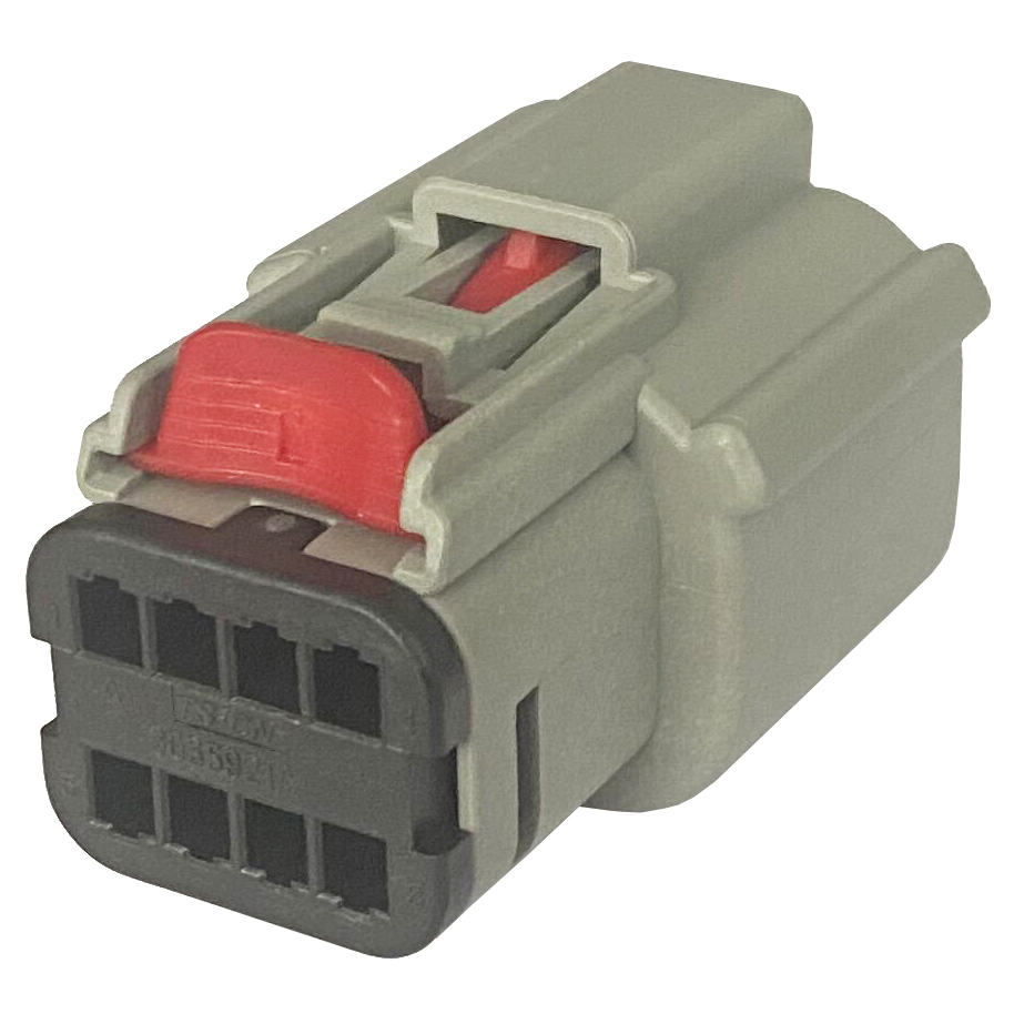 8-Pin-Buchse, grau, Auto-Aftermarket-Stereo-Audio-Anschluss, 33472-0802