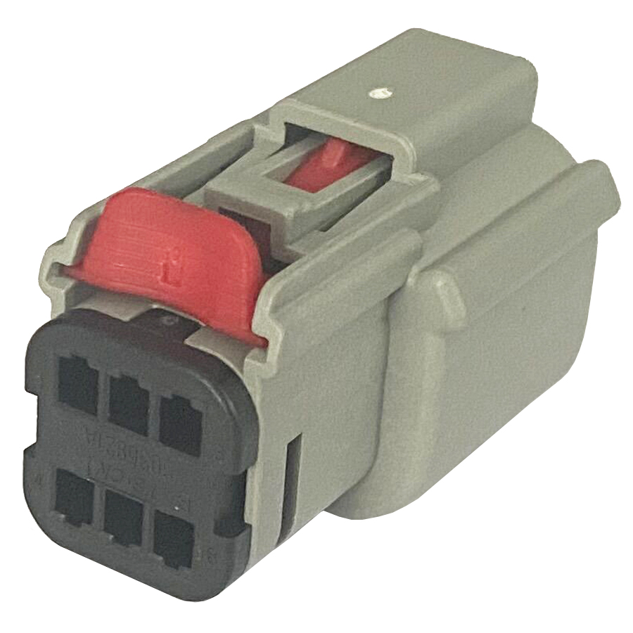 6-Pin-Buchse, grau, Auto-Aftermarket-Stereo-Audio-Anschluss 33472-0602