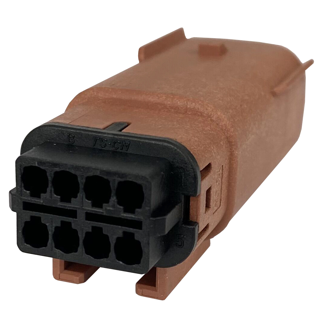 8-Pin-Stecker, braun, Automotive MX150, matt abgedichteter Steckverbinder, Schlüssel C 33482-4003 