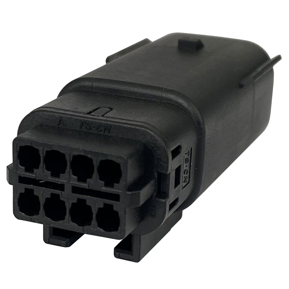 8-poliger, schwarzer, matt abgedichteter MX150-Kfz-Steckverbinder 33482-4001